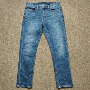 LUCKY BRAND 410 Athletic Slim Jeans Men's 33x32 Blue Cotton Blend Stretch Denim